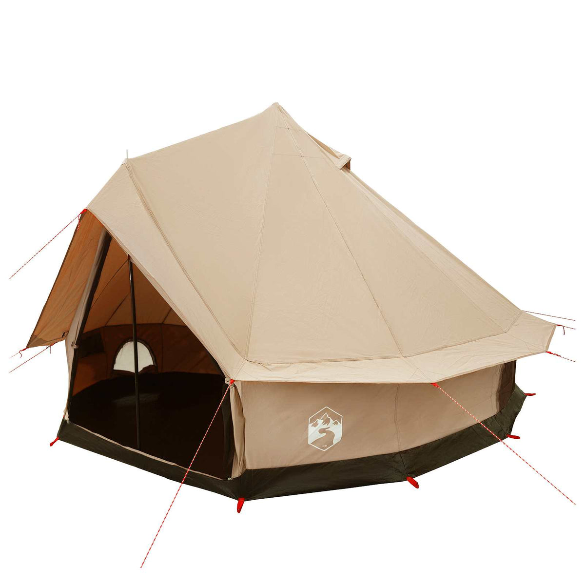 Tents 6 Person Family Camping Tent Waterproof Outdoor Shelter Cream Large 300 cm