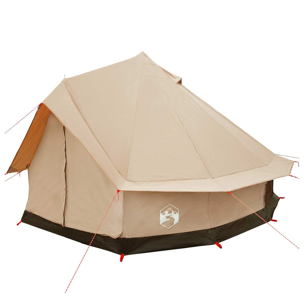Tents 6 Person Family Camping Tent Waterproof Outdoor Shelter Cream Large 300 cm