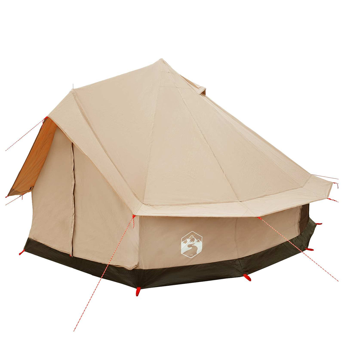 Tents 6 Person Family Camping Tent Waterproof Outdoor Shelter Cream Large 300 cm