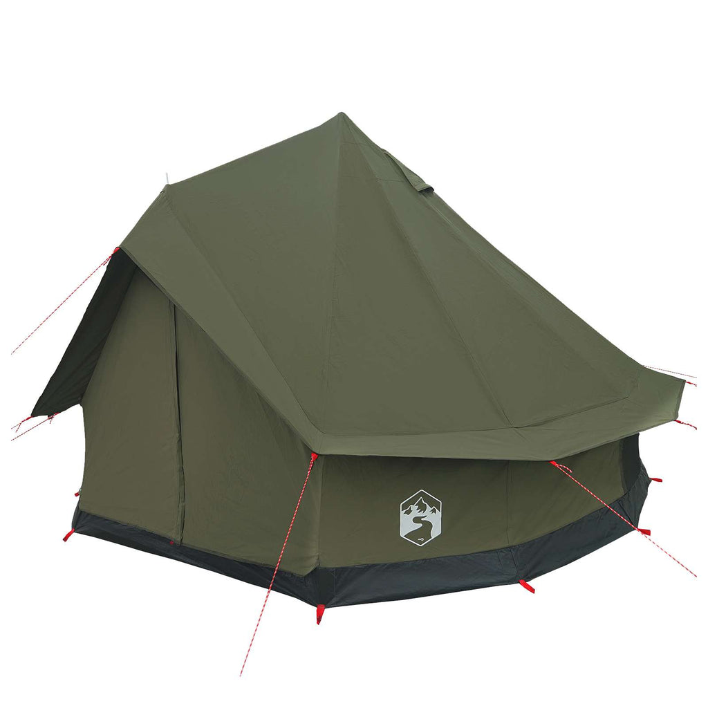 Tents 6 Person Family Camping Tent Waterproof Outdoor Shelter Army Green Large 3