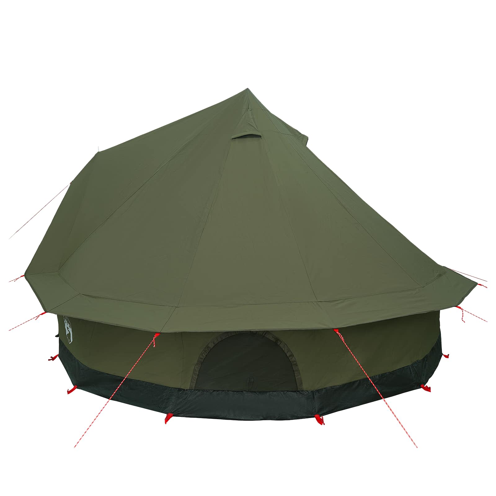 Family Tent Army Green 6-Person 185T Polyester With Pu Coating
