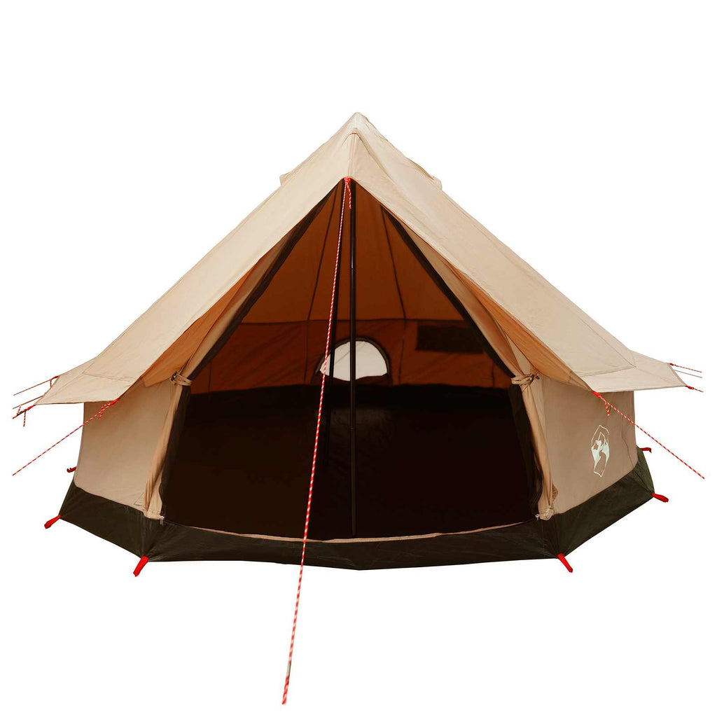 Family Tent Cream 8-Person 185T Polyester With Pu Coating