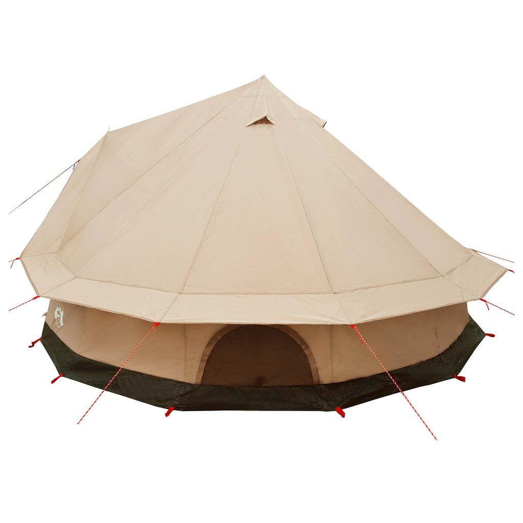 Family Tent Cream 8-Person 185T Polyester With Pu Coating