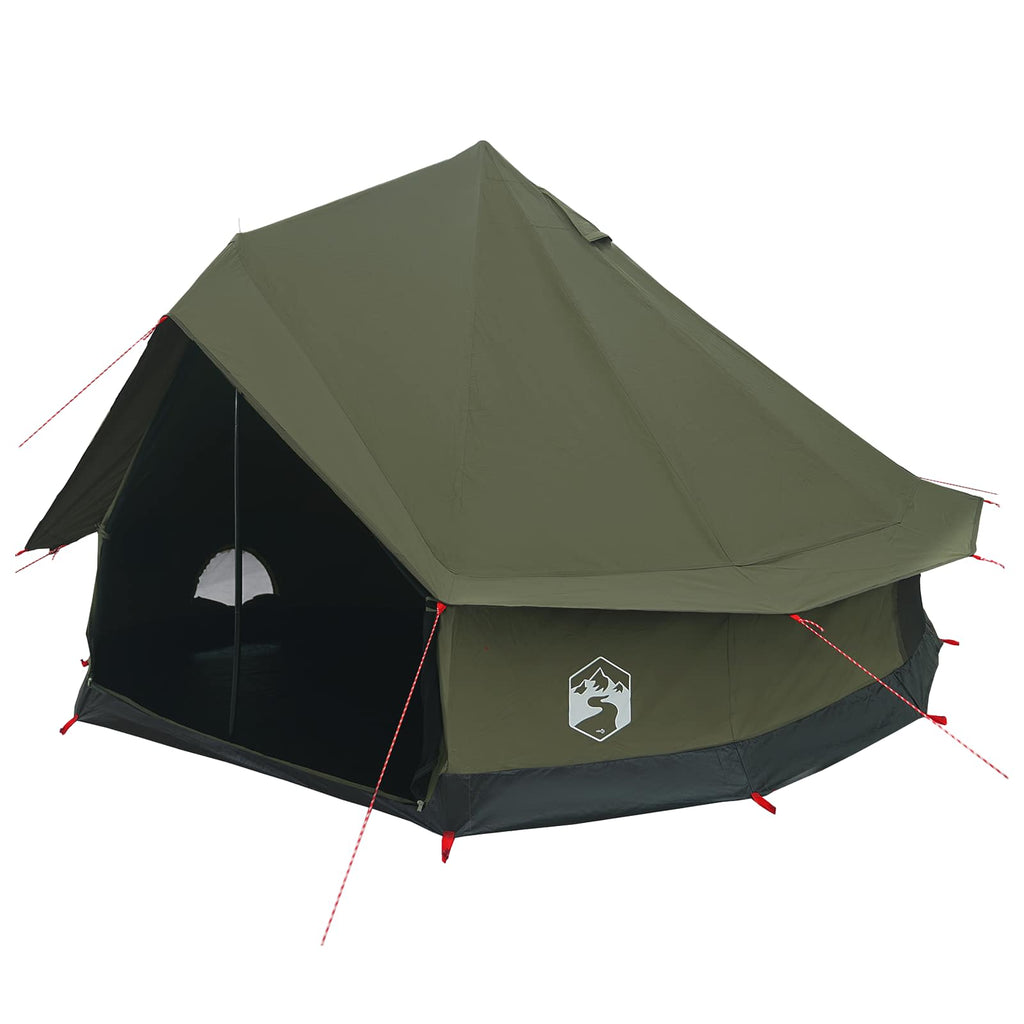 Tents 8 Person Family Camping Tent Waterproof Outdoor Shelter Army Green Large 4