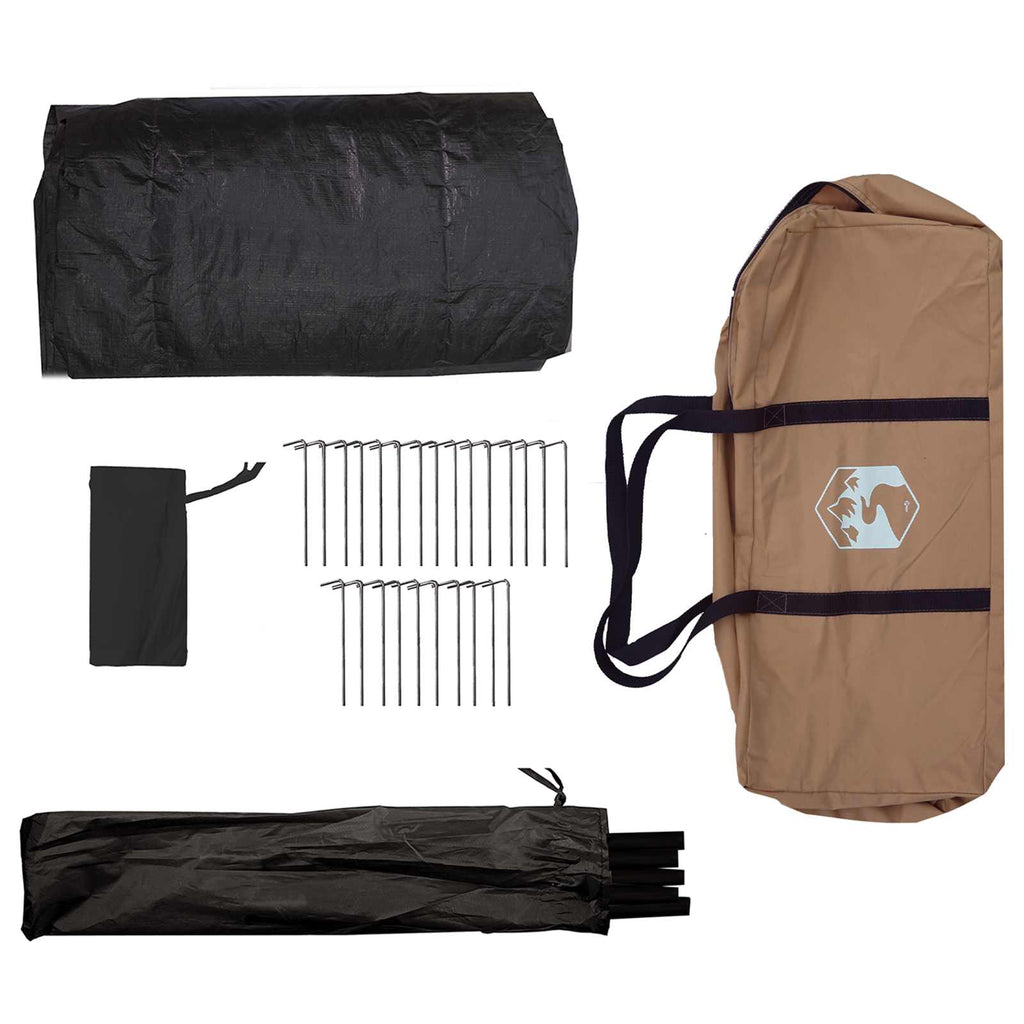 Tents 8 Person Family Camping Tent Waterproof Outdoor Shelter Brown Large 410 cm