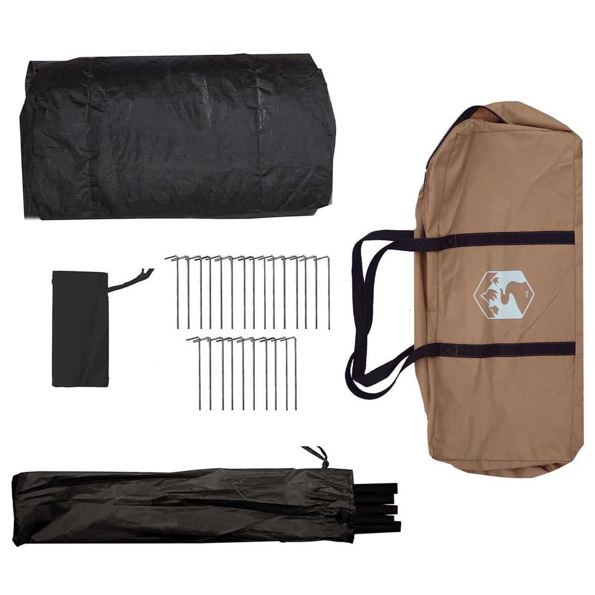 Tents 8 Person Family Camping Tent Waterproof Outdoor Shelter Brown Large 410 cm