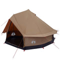 Family Tent Brown 8-Person 185T Polyester With Pu Coating