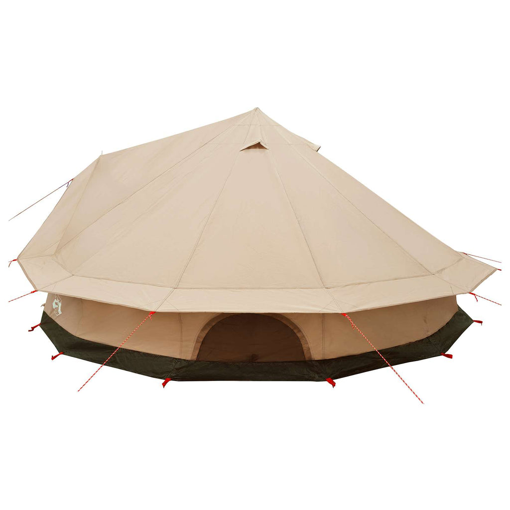 Family Tent Cream 10-Person 185T Polyester With Pu Coating