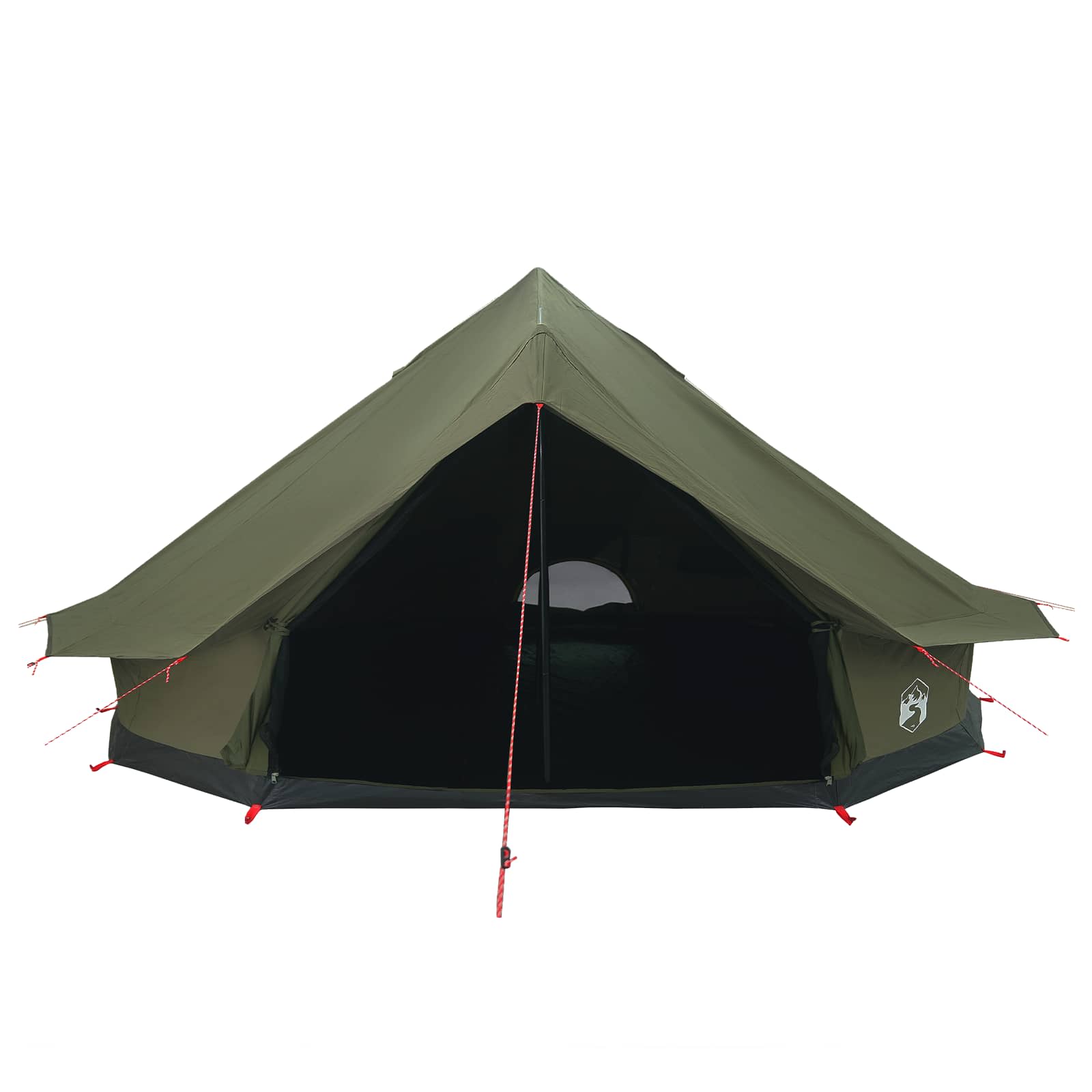 Family Tent Army Green 10-Person 185T Polyester With Pu Coating