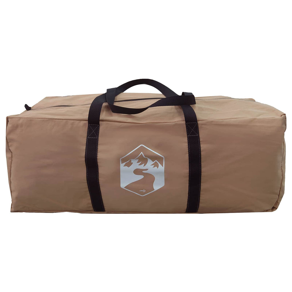 Family Tent Brown 10-Person 185T Polyester With Pu Coating