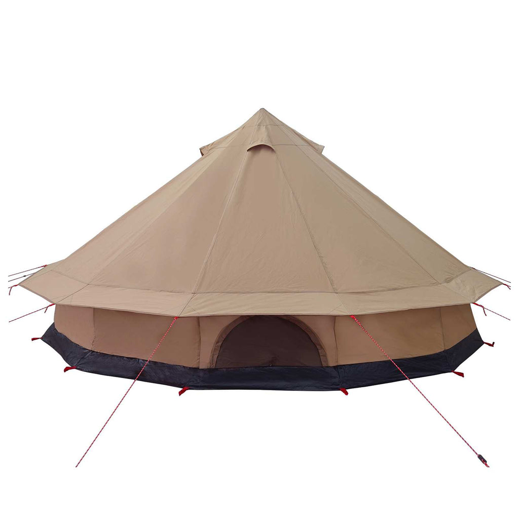 Family Tent Brown 10-Person 185T Polyester With Pu Coating