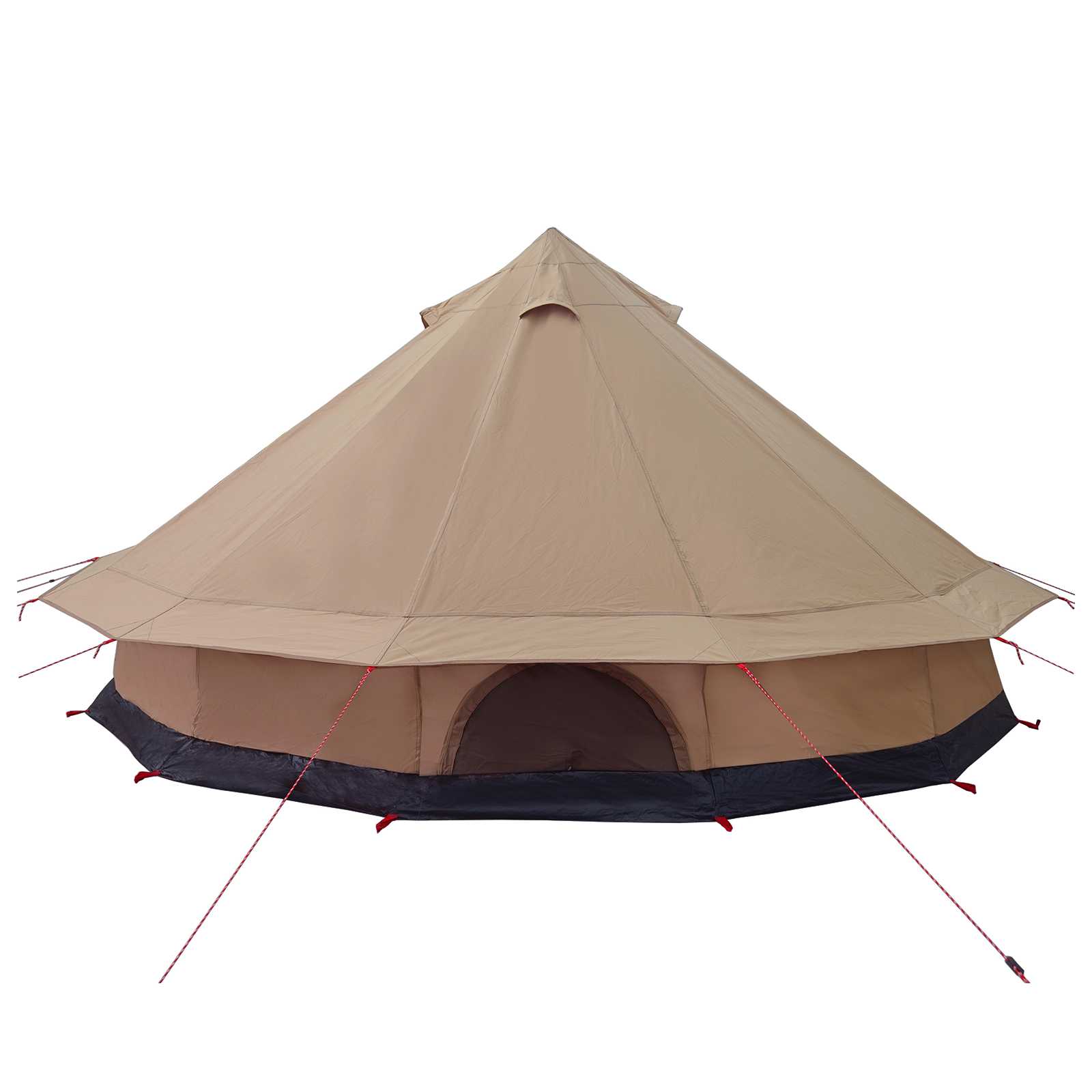 Family Tent Brown 10-Person 185T Polyester With Pu Coating