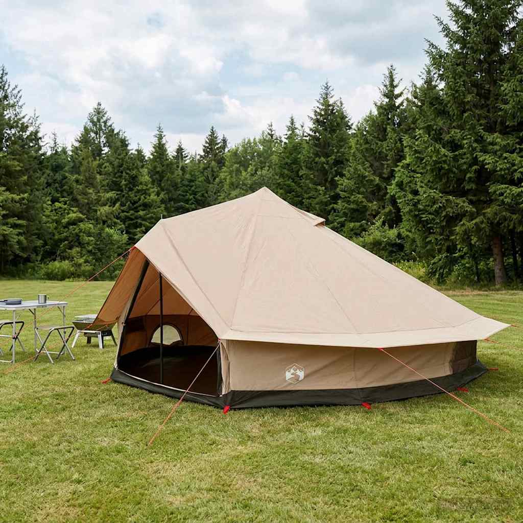 Family Tent Cream 12 Person 185T Polyester With Pu Coating
