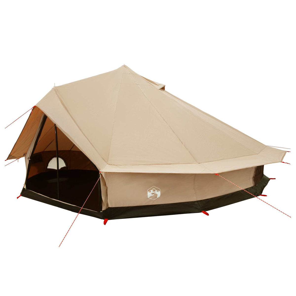 Tents 12 Person Family Camping Tent Waterproof Outdoor Shelter Cream Large 600 c