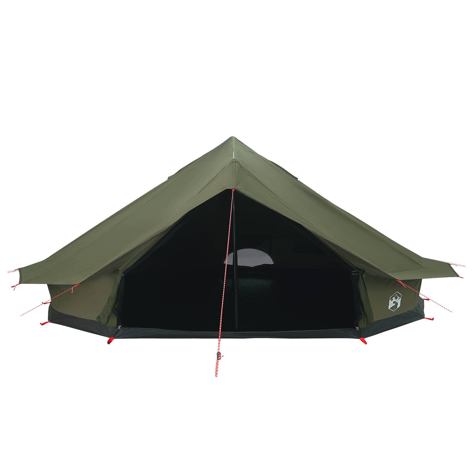 Family Tent Army Green 12-Person 185T Polyester With Pu Coating