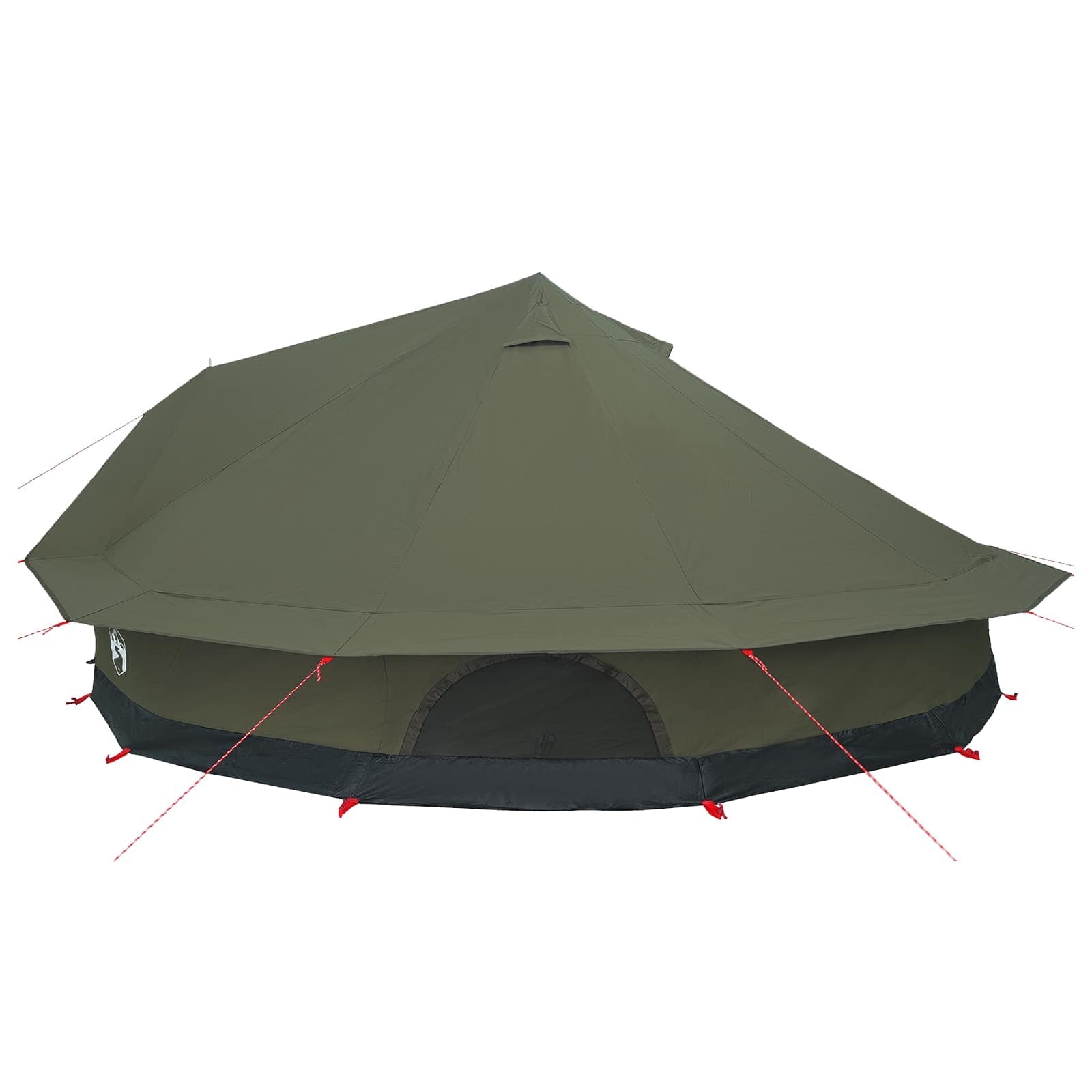 Family Tent Army Green 12-Person 185T Polyester With Pu Coating
