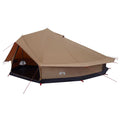 Family Tent Brown 12-Person 185T Polyester With Pu Coating