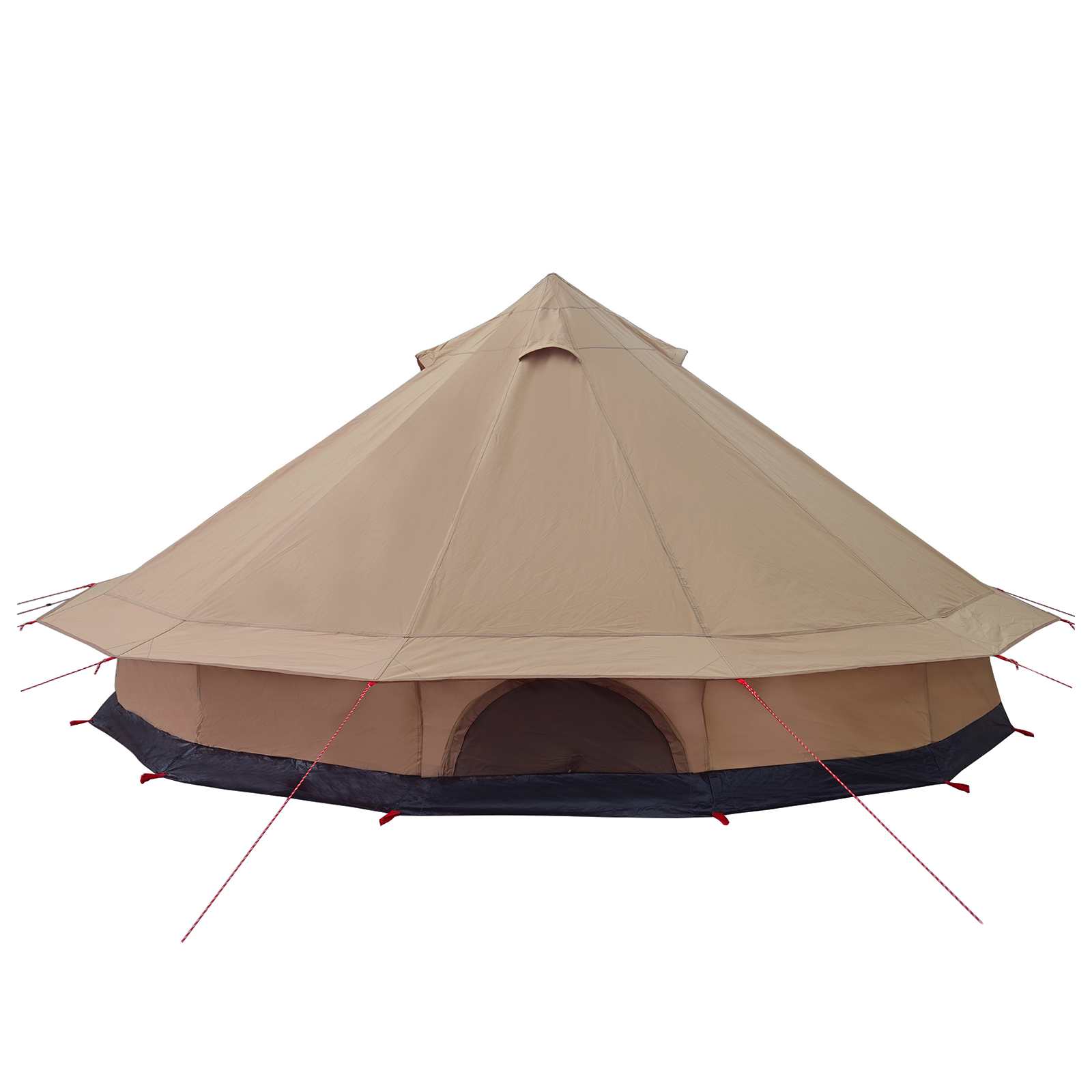 Family Tent Brown 12-Person 185T Polyester With Pu Coating