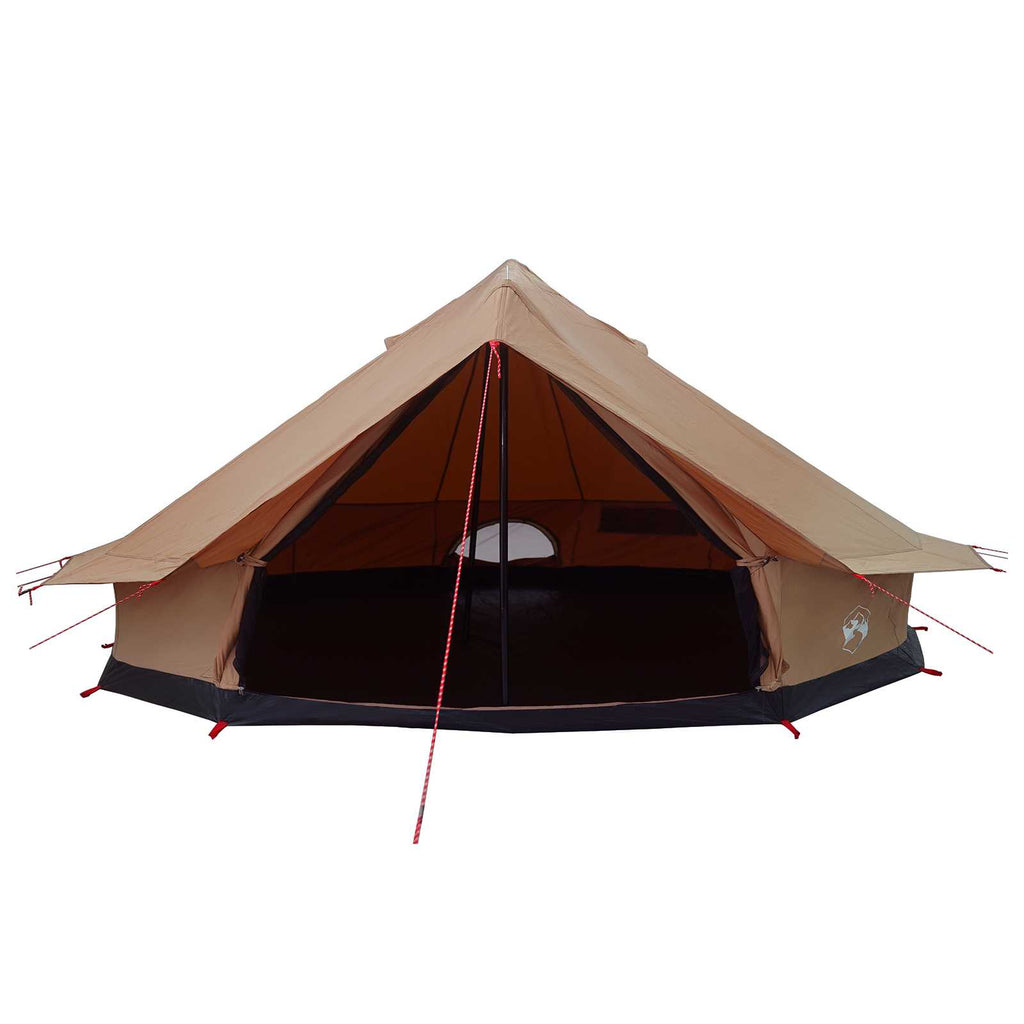 Family Tent Brown 12-Person 185T Polyester With Pu Coating