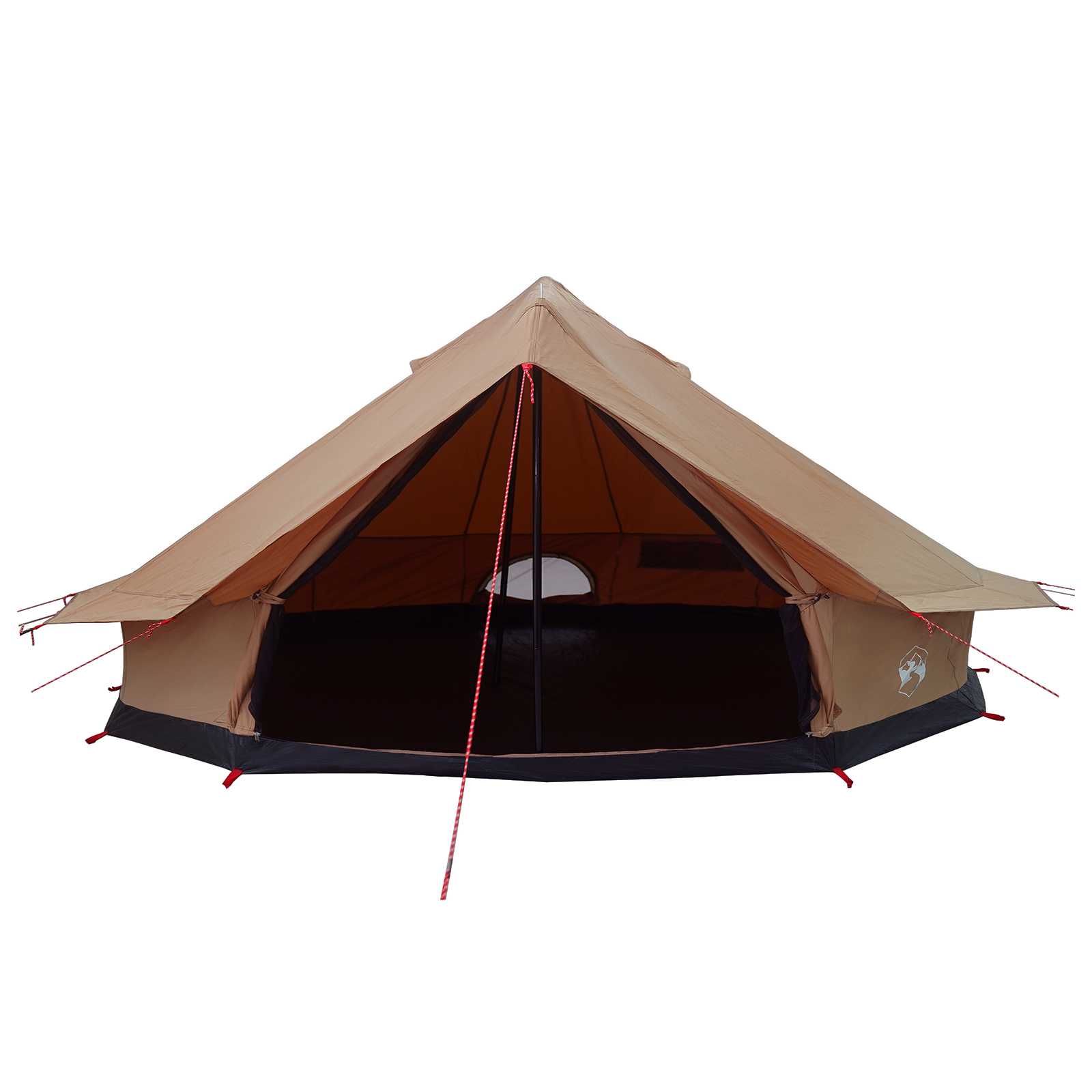 Family Tent Brown 12-Person 185T Polyester With Pu Coating