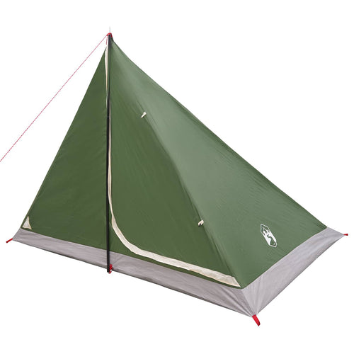 Backpacking Tent Green 4-Person 185T Polyester With Pu Coating