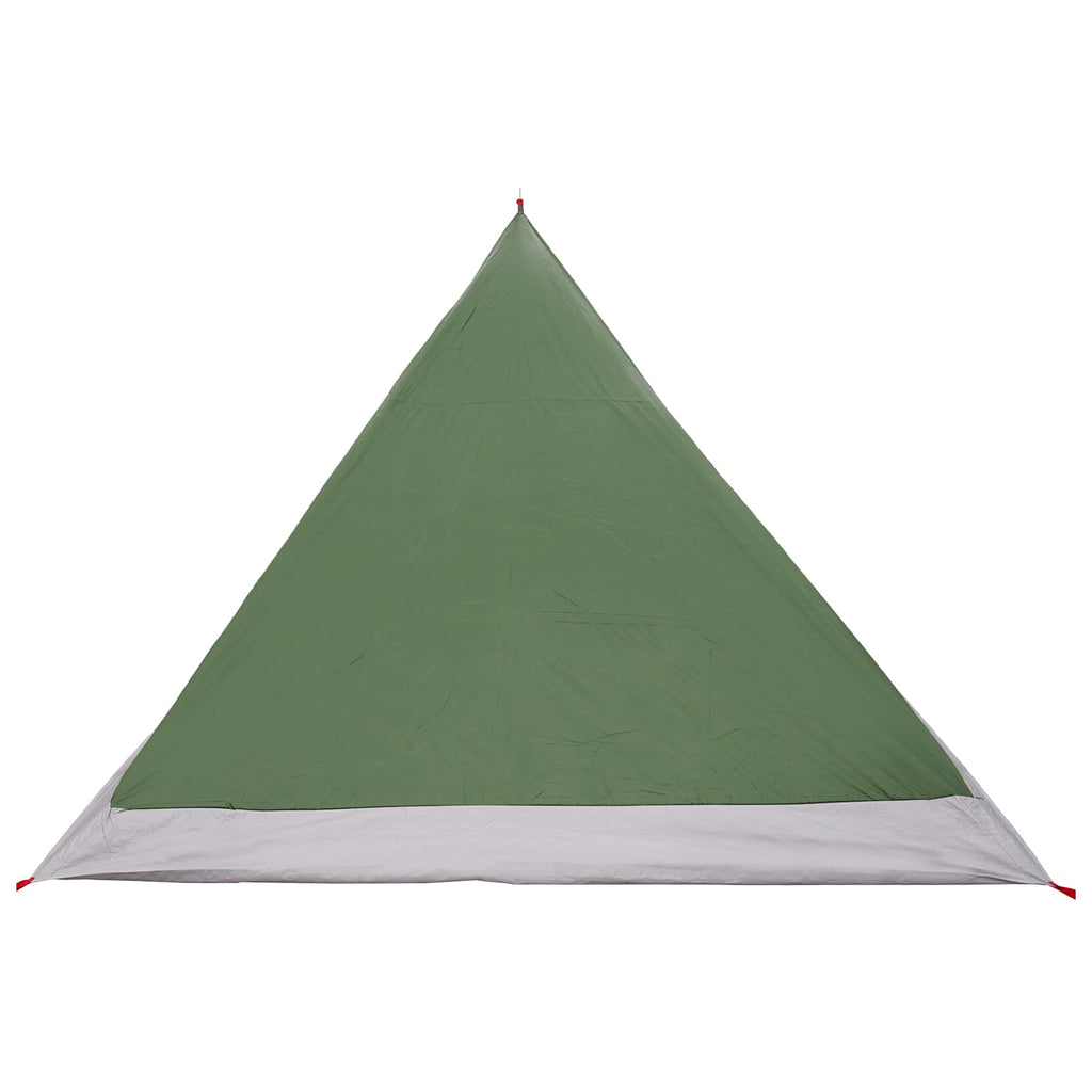 Backpacking Tent Green 4-Person 185T Polyester With Pu Coating
