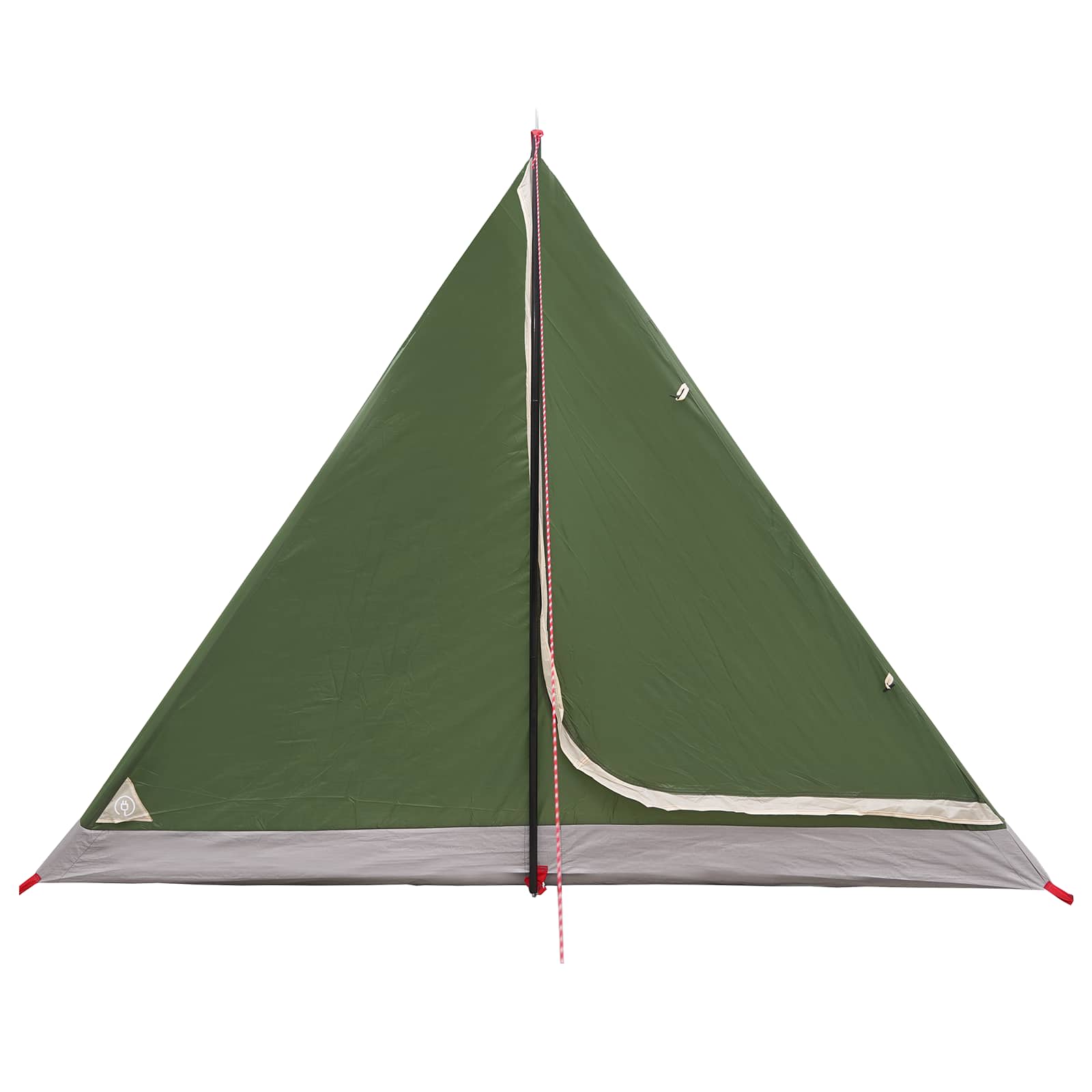 Backpacking Tent Green 4-Person 185T Polyester With Pu Coating