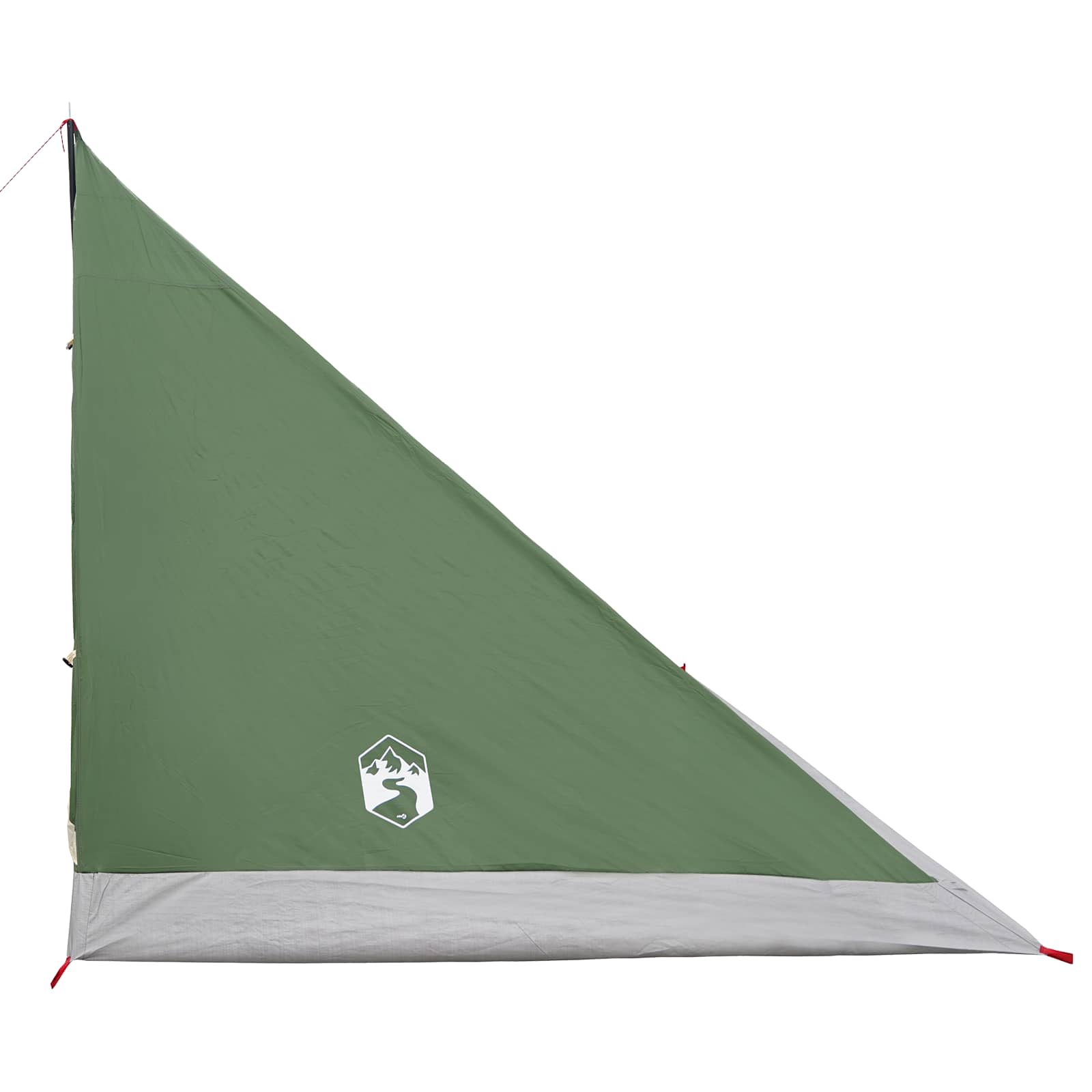 Backpacking Tent Green 4-Person 185T Polyester With Pu Coating