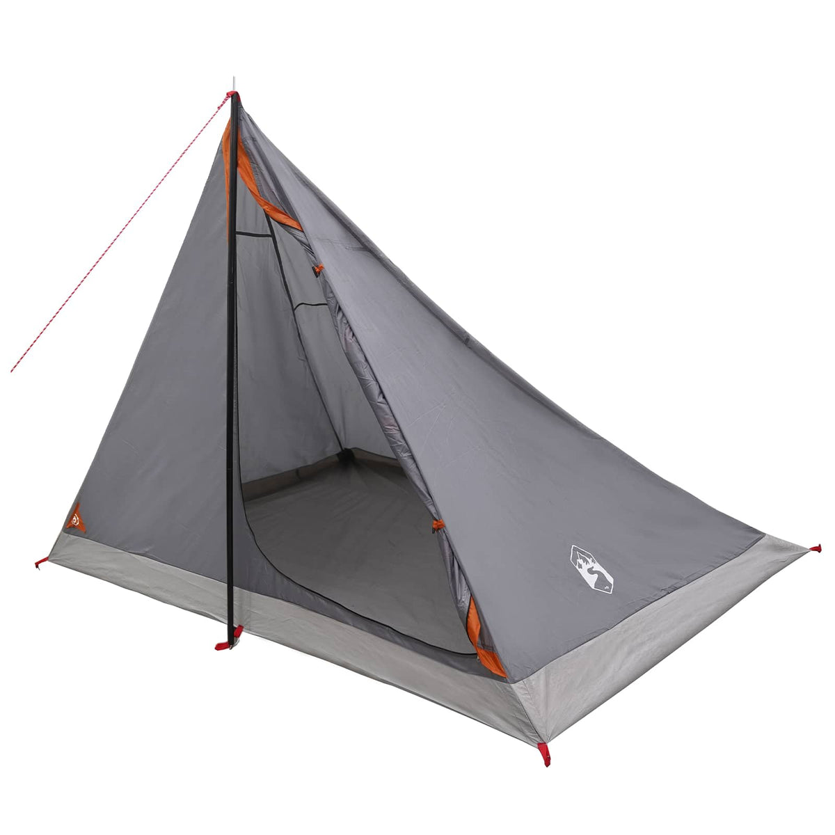 Tents Backpacking Tent Grey Orange 4-Person Grey and orange Portable 248 cm