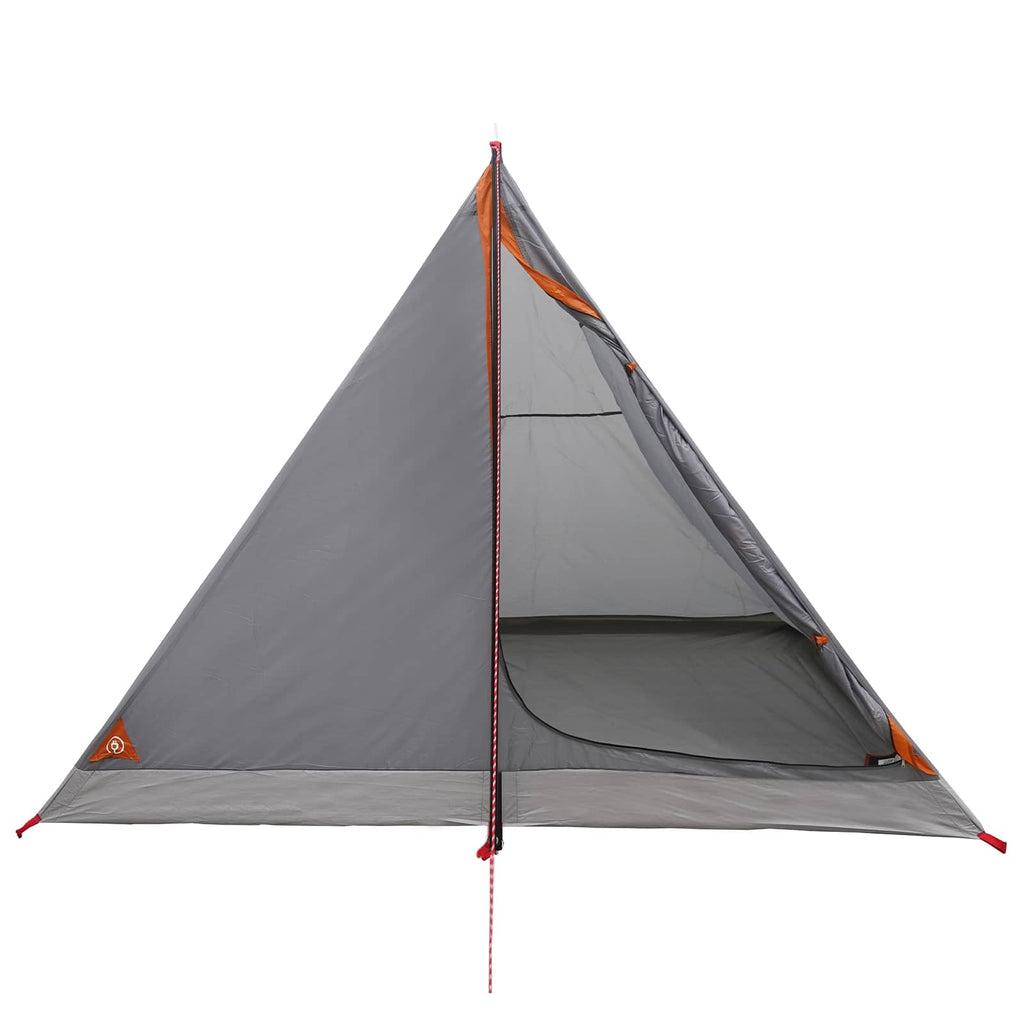Tents Backpacking Tent Grey Orange 4-Person Grey and orange Portable 248 cm