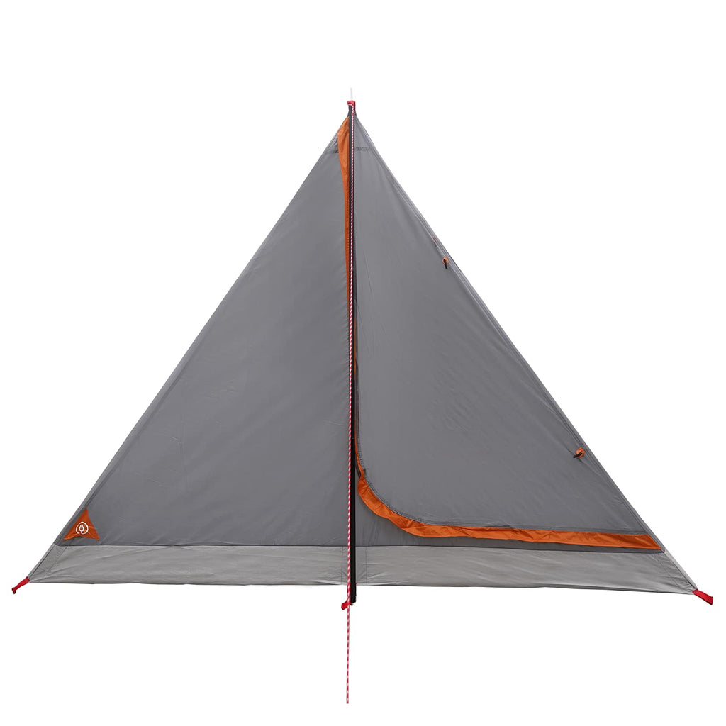 Tents Backpacking Tent Grey Orange 4-Person Grey and orange Portable 248 cm