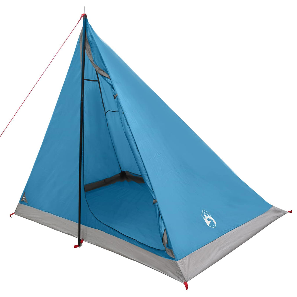 Tents Backpacking Tent Blue 2-Person 185T Polyester Pu Coating Portable 225 cm