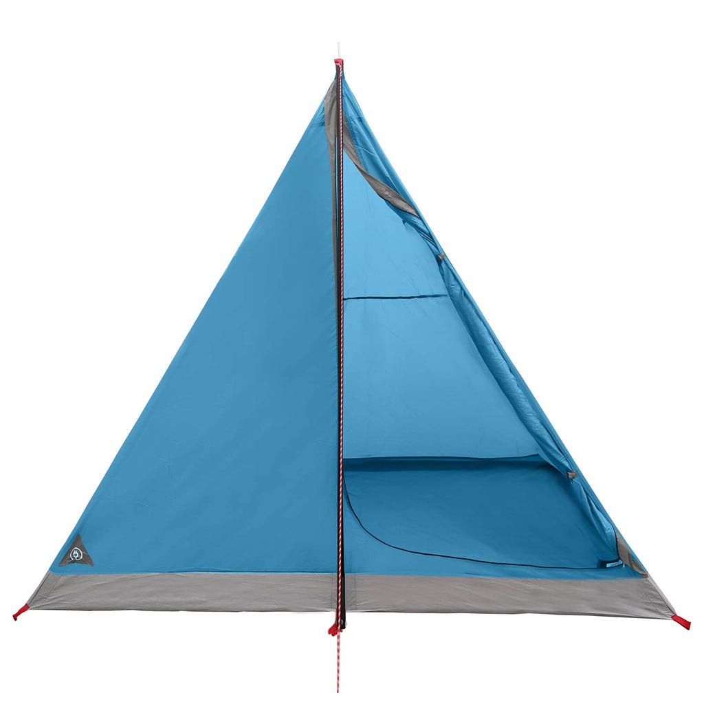 Tents Backpacking Tent Blue 2-Person 185T Polyester Pu Coating Portable 225 cm