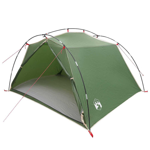 Tunnel Tent Green 4-Person 185T Polyester With Pu Coating