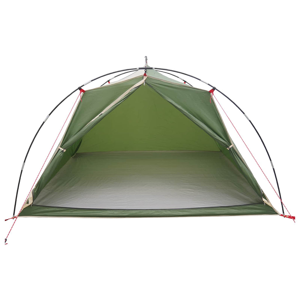 Tunnel Tent Green 4-Person 185T Polyester With Pu Coating