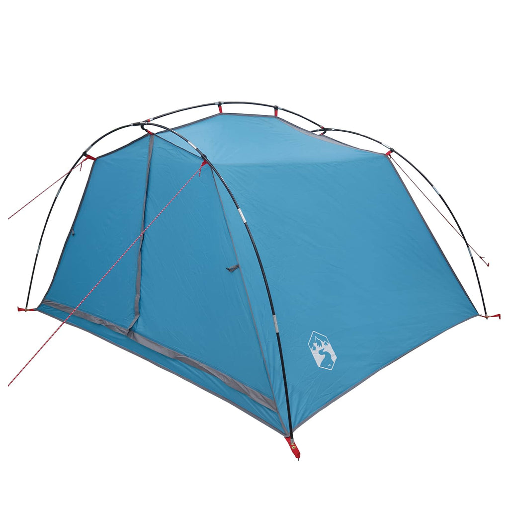 Tents 4 Person Tunnel Tent Waterproof Camping Hiking Shelter Blue Lightweight 24