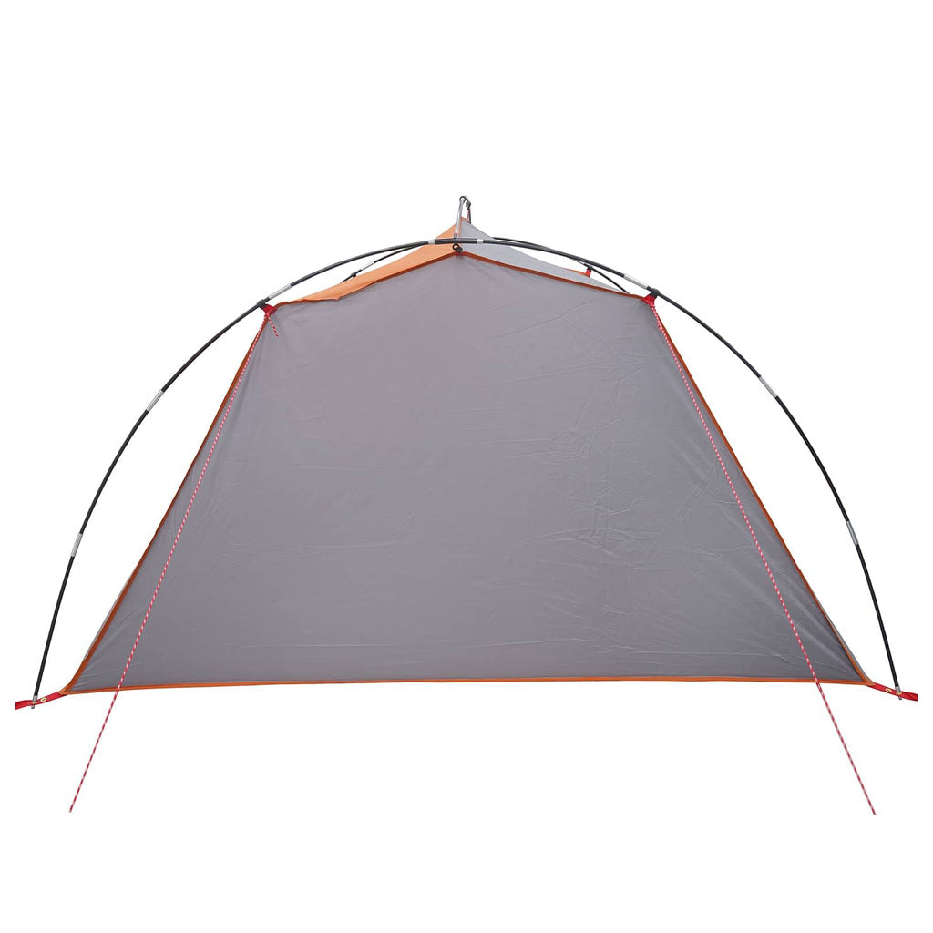 Tents 4 Person Waterproof Tunnel Tent Family Camping Festival Grey Orange 244 cm