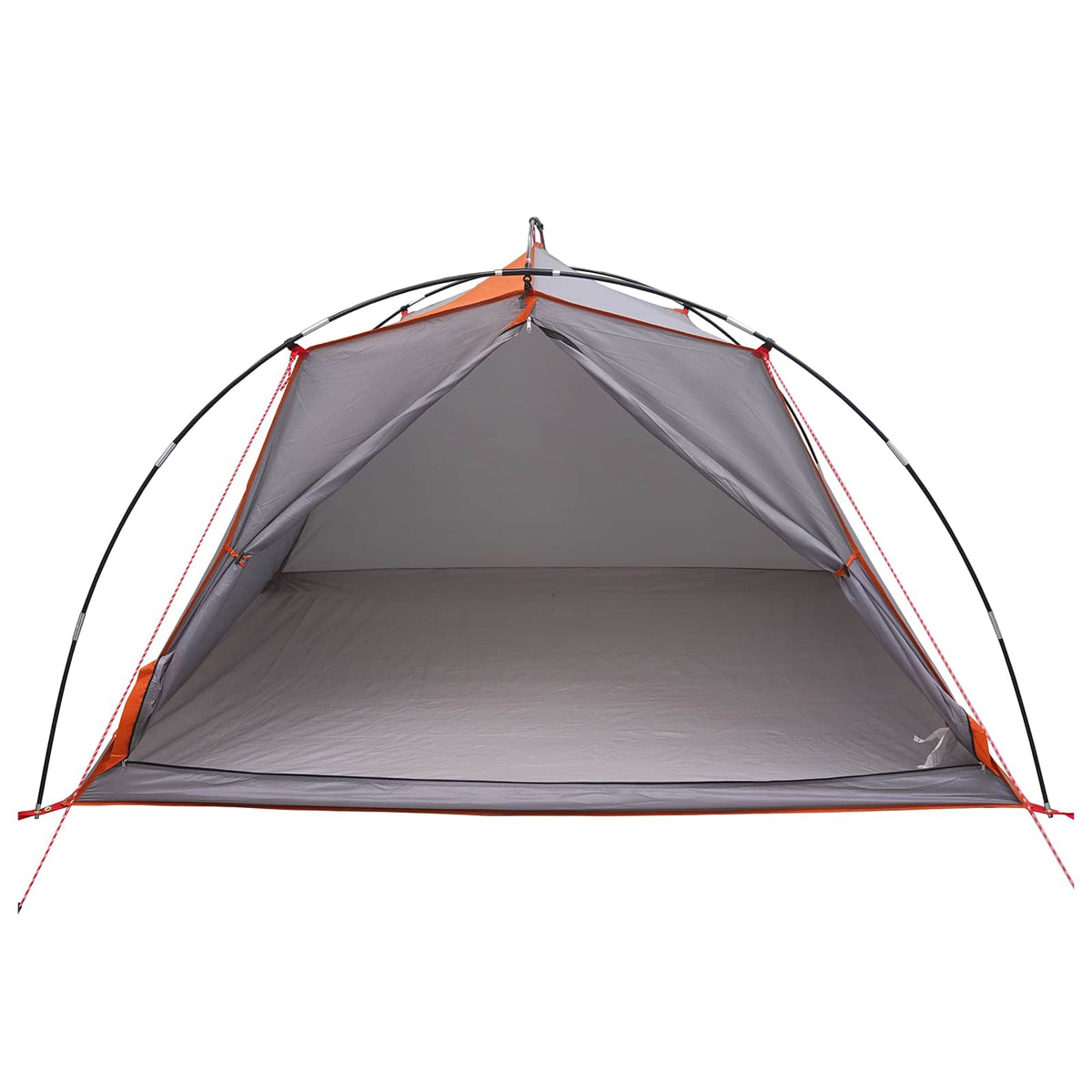 Tents 4 Person Waterproof Tunnel Tent Family Camping Festival Grey Orange 244 cm