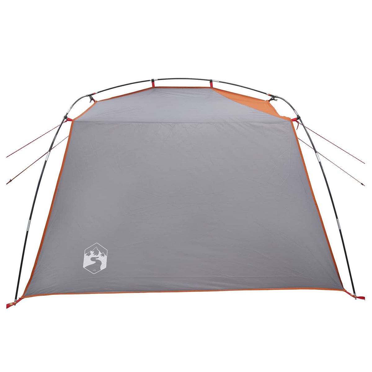 Tents 4 Person Waterproof Tunnel Tent Family Camping Festival Grey Orange 244 cm