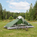 Tents Backpacking Tent Green 4-Person 185T Polyester Pu Coating Portable 260 cm