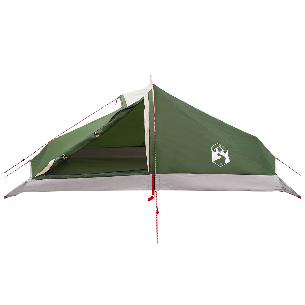 Tents Backpacking Tent Green 4-Person 185T Polyester Pu Coating Portable 260 cm