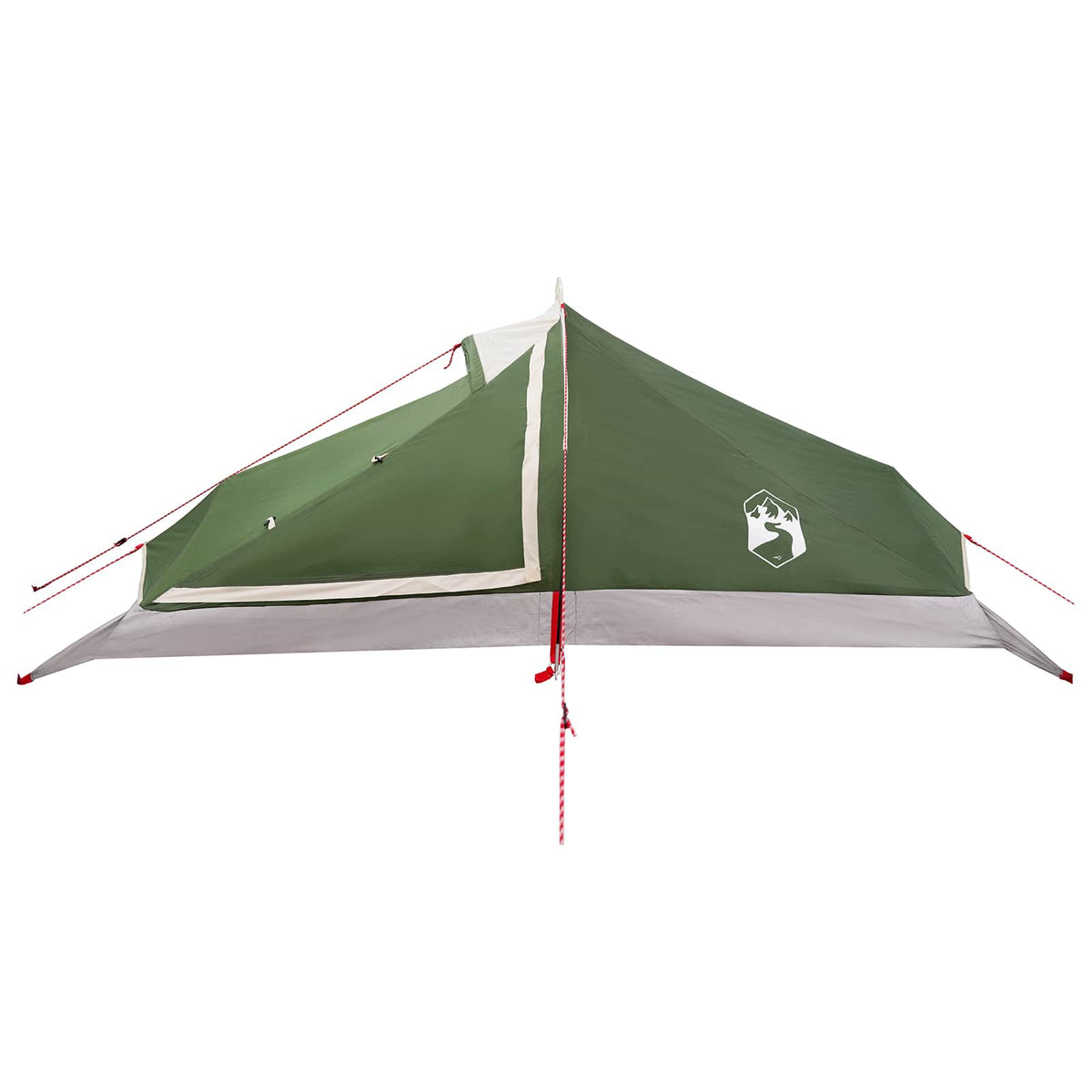 Tents Backpacking Tent Green 4-Person 185T Polyester Pu Coating Portable 260 cm
