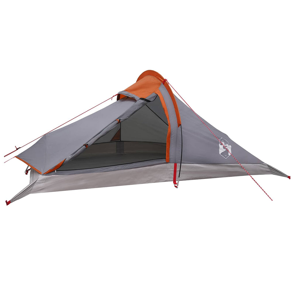 Backpacking Tent Grey And Orange 4-Person