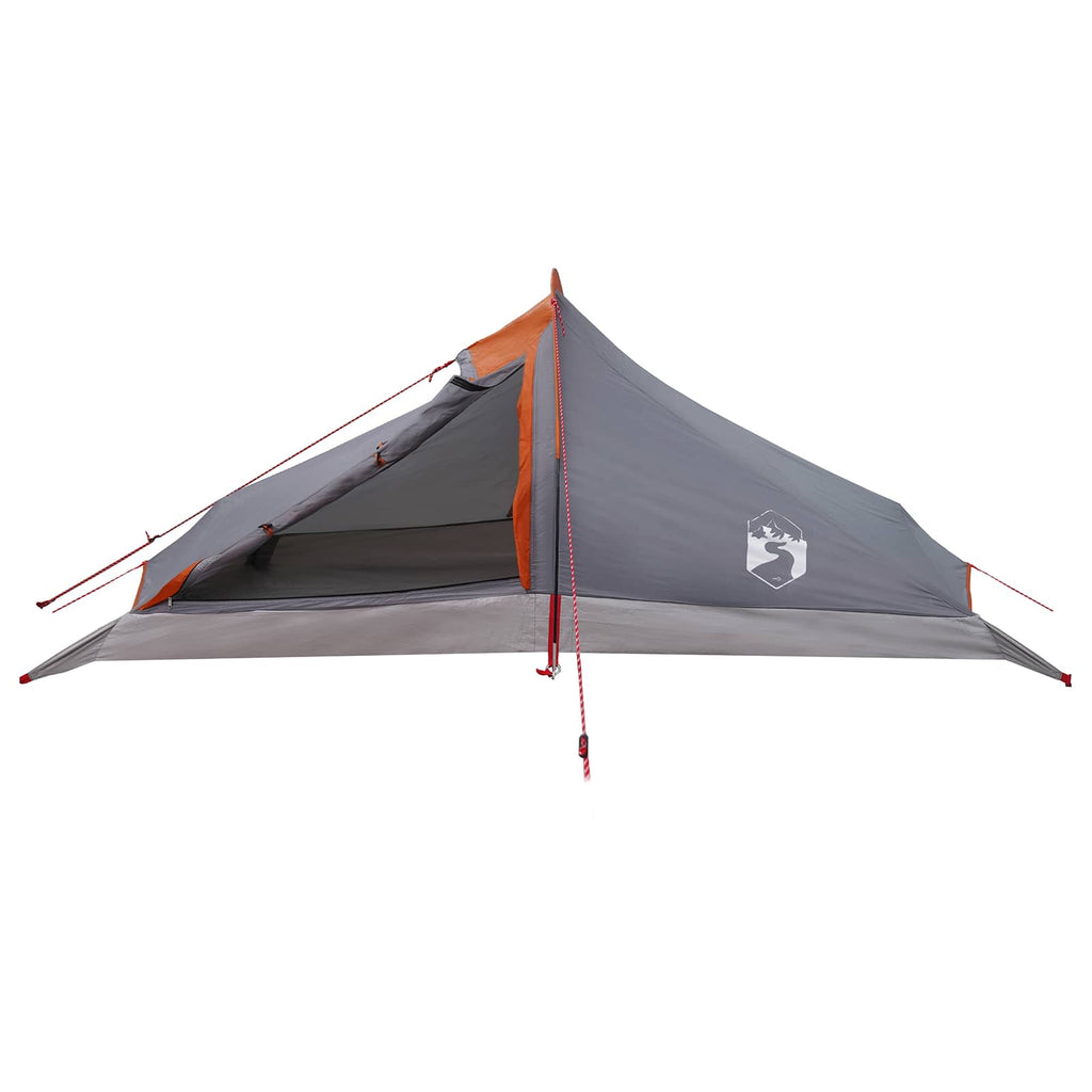 Backpacking Tent Grey And Orange 4-Person