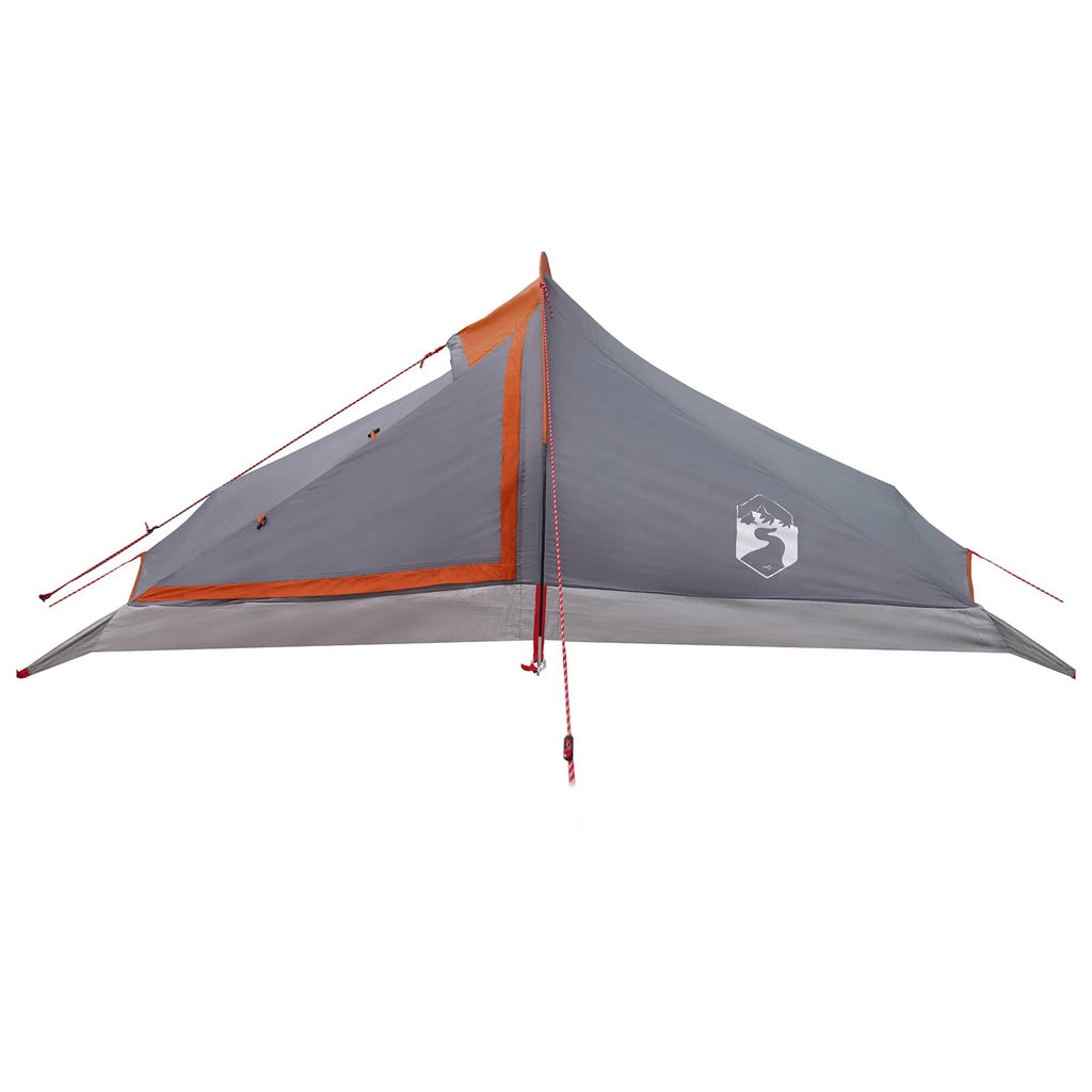Backpacking Tent Grey And Orange 4-Person