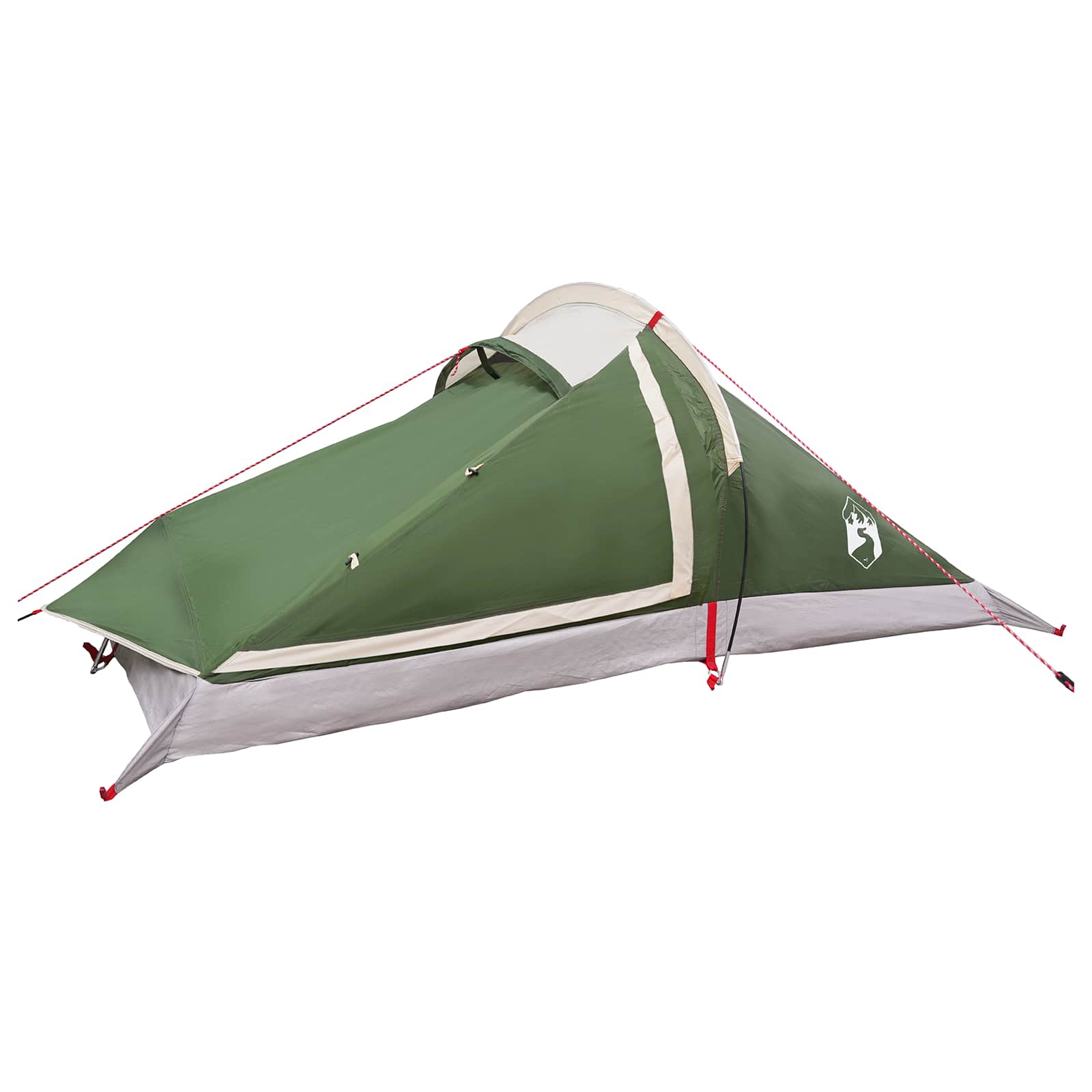 Backpacking Tent Green 2-Person 185T Polyester With Pu Coating