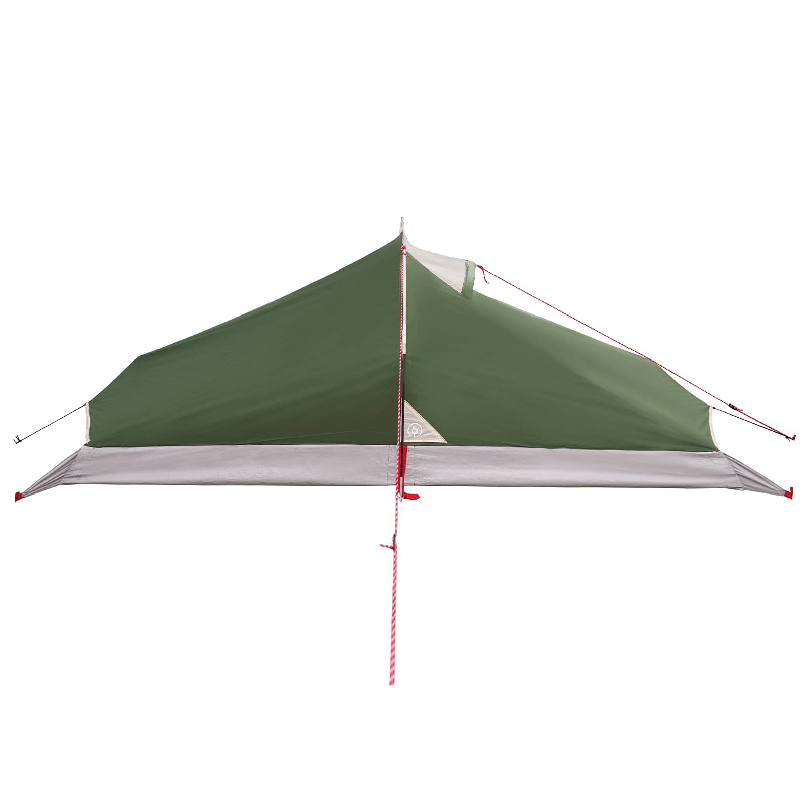 Backpacking Tent Green 2-Person 185T Polyester With Pu Coating