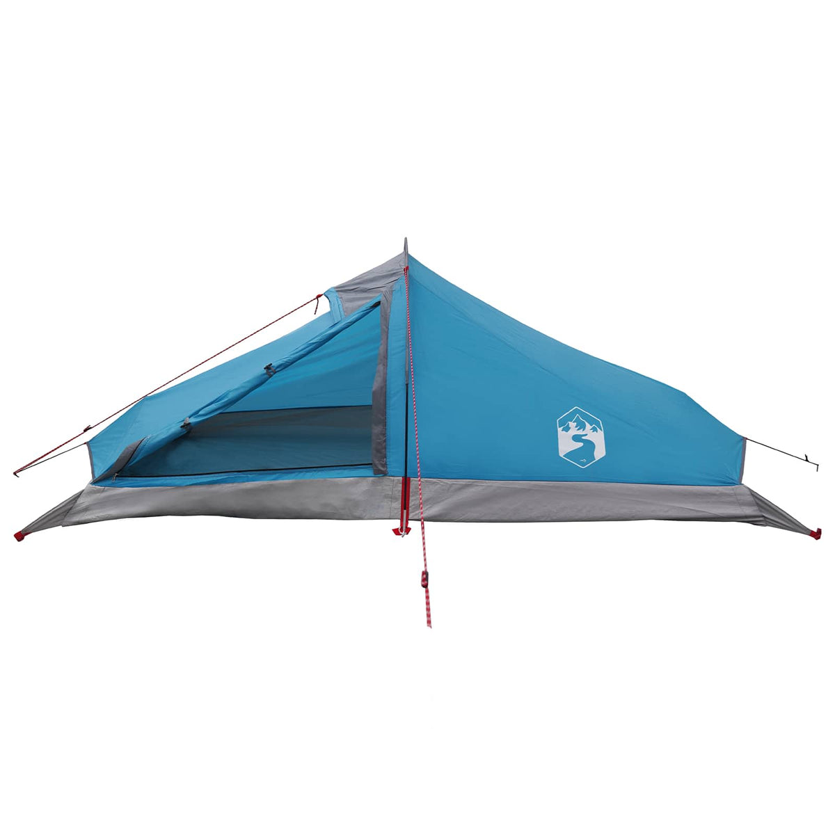 Tents Backpacking Tent Blue 2-Person 185T Polyester Pu Coating Portable 246 cm
