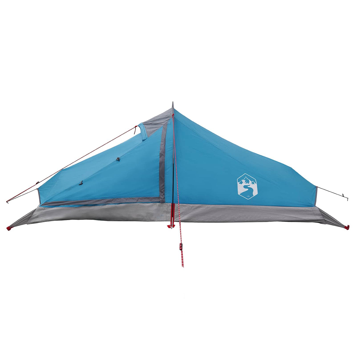 Tents Backpacking Tent Blue 2-Person 185T Polyester Pu Coating Portable 246 cm