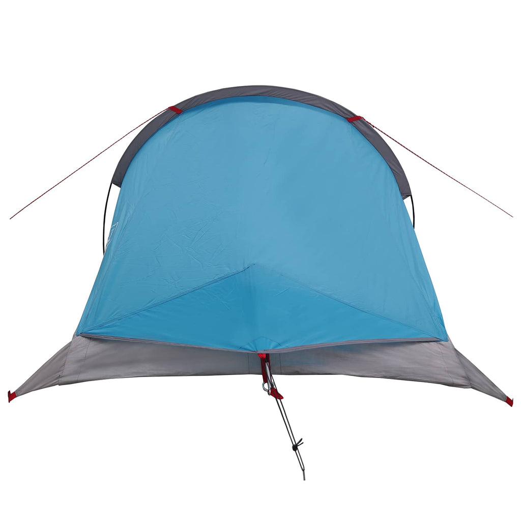 Tents Backpacking Tent Blue 2-Person 185T Polyester Pu Coating Portable 246 cm